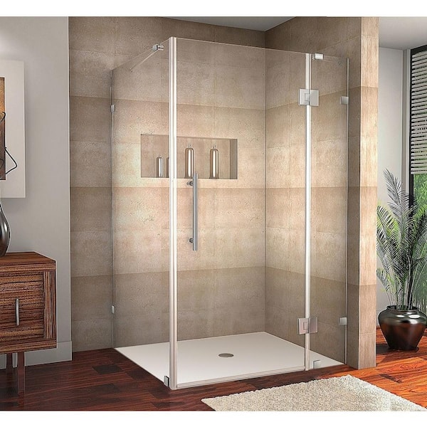 Aston Avalux 48 in. x 72 in. Frameless Shower Enclosure in Chrome with Self Closing Hinges