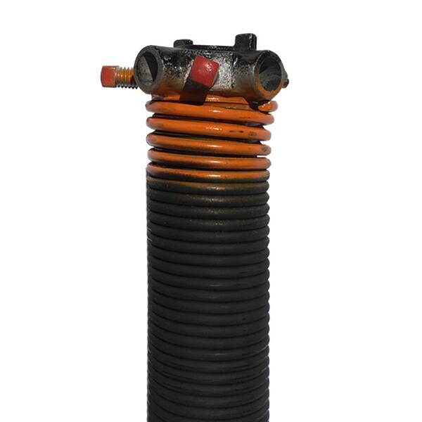 DURA-LIFT 0.273 in. Wire x 1.75 in. D x 44 in. L Torsion Spring in Orange Left Wound Single for Sectional Garage Door