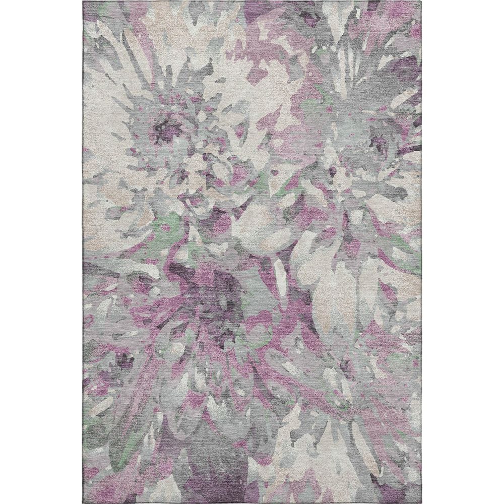 Mayfield Premium Machine Washable Abstract AMF2340 Blush 3 ft. x 5 ft. Area Rug price history on PriceWatchPro
