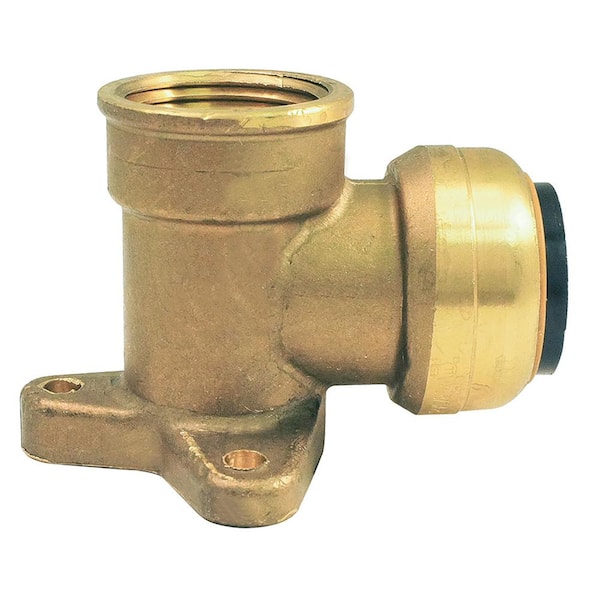 1/2 in. Brass Push-to-Connect x Female Pipe Thread 90 Degree Drop Ear Elbow