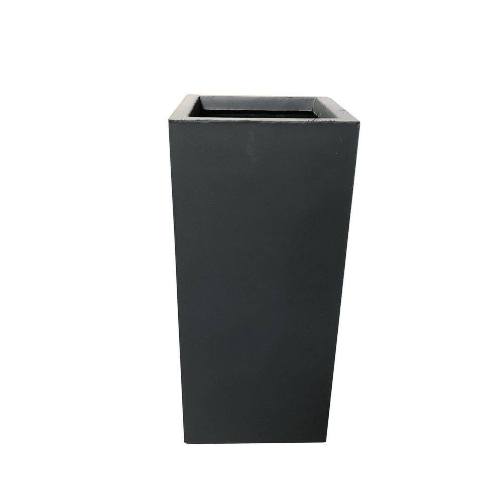 20.3 in. H Tall Rectangular Concrete Planter, Modern Square Diameter Plant Pot with Drainage Hole and Rubber Plug price history on PriceWatchPro