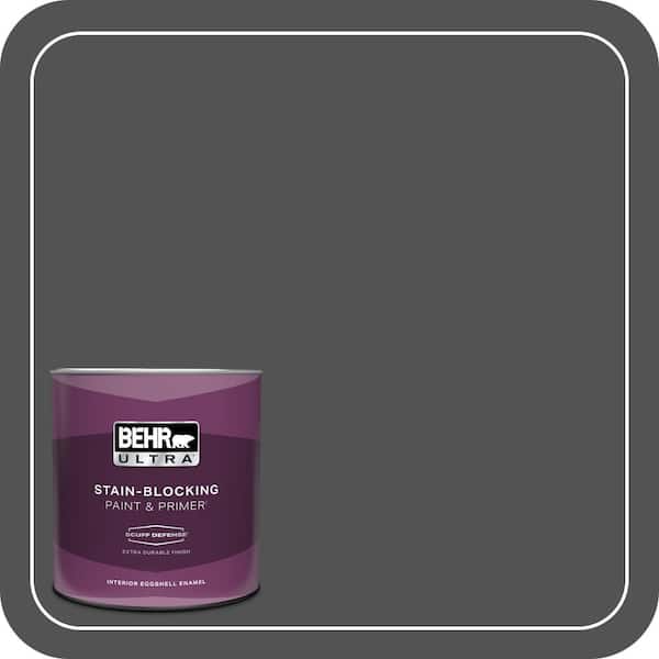 BEHR ULTRA 1 qt. #BXC-30 Black Space Extra Durable Eggshell Enamel Interior Paint & Primer