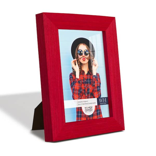 Wexford Home Textured 3.5 in. x 5 in. Red Picture Frame (Set of 6)