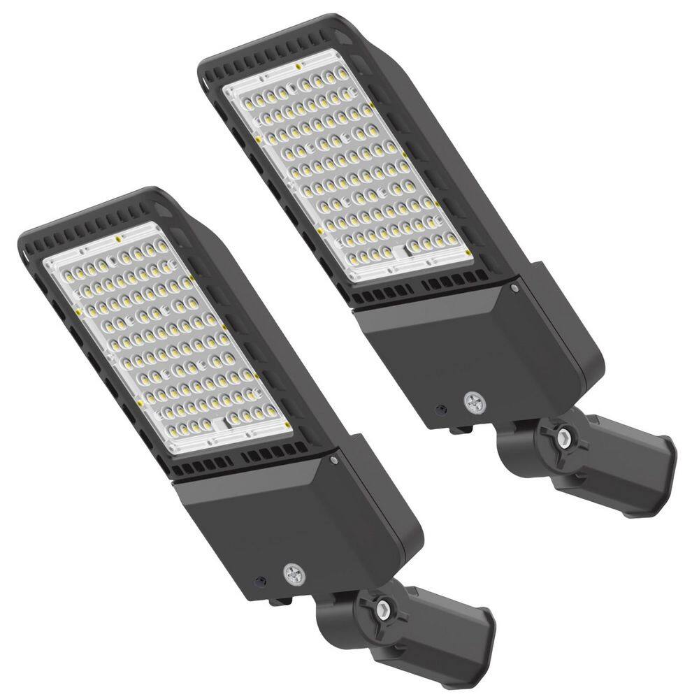 2Pack-5000K 39000Lumens Integrated LED 300-Watt Outdoor Slip Fitter Parking Lot Area Light with Photocell price history on PriceWatchPro