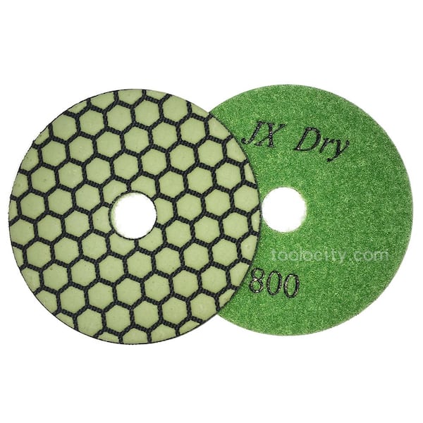 Unbranded 4 in. 800-Grit Dry Diamond Polishing Pads/Discs