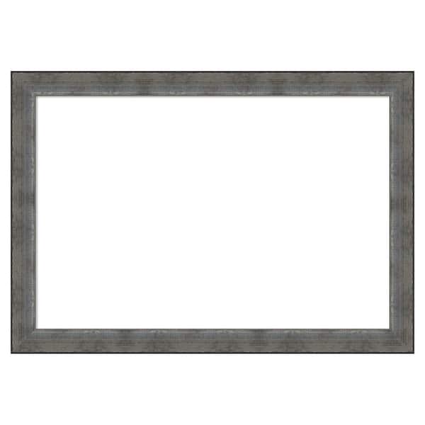 Amanti Art Forged Pewter 40 in. x 28 in. Wood Framed Dry Erase Magnetic Memo Board