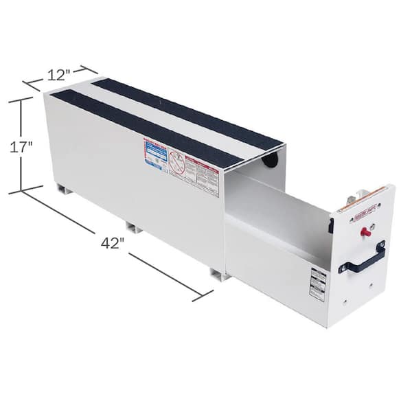 12.5 in. Aluminum Pat Rack Drawer in Brite White