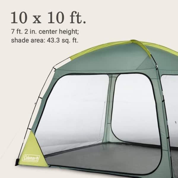 Coleman Skyshade 10 x 10 Screen Dome Canopy in Moss/Yellow 2208028