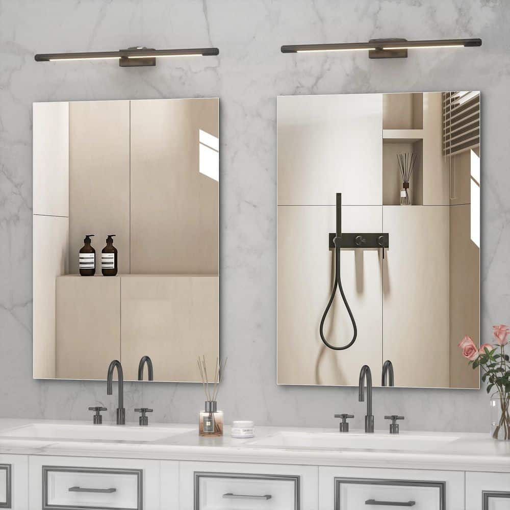 20 in. W x 28 in. H 2-Pieces Frameless Mirrors, Large Gym Mirror, Yoga Mirror, Dance Studio Mirrors, Workout Mirror price history on PriceWatchPro