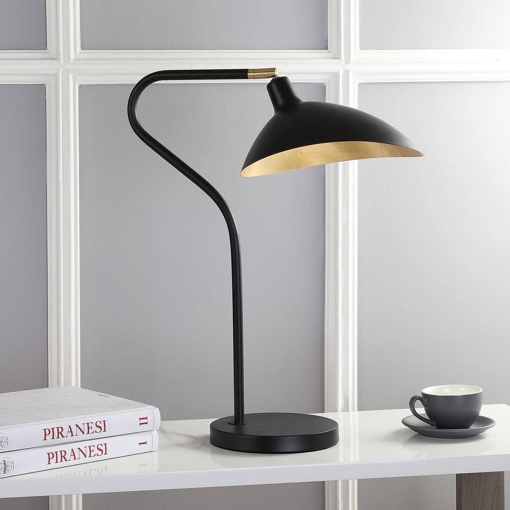 Giselle 30 Inch Black Adjustable Metal Table Lamp