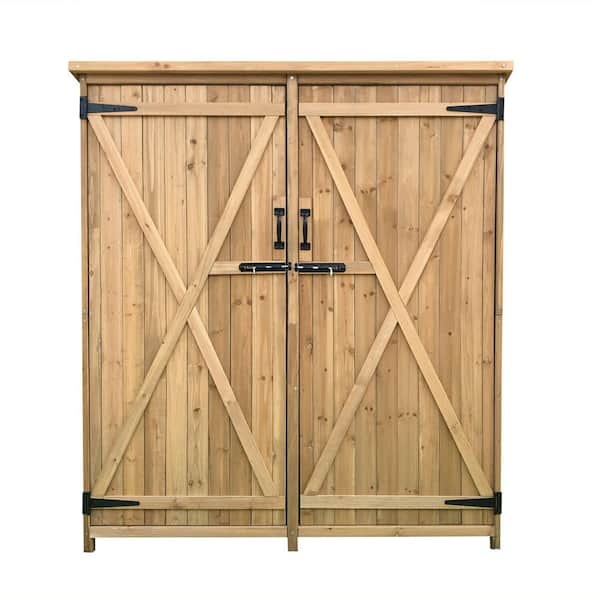 Hanover 1.6 ft. x 4.4 ft. x 4.9 ft. Outdoor Wooden Storage Shed