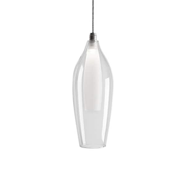 Radionic Hi Tech Kara 1-Light 40-Watt Equivalence Chrome Integrated LED Pendant