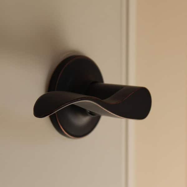 Callan Bennett Edged Oil Rubbed Bronze Hall/Closet Door Lever