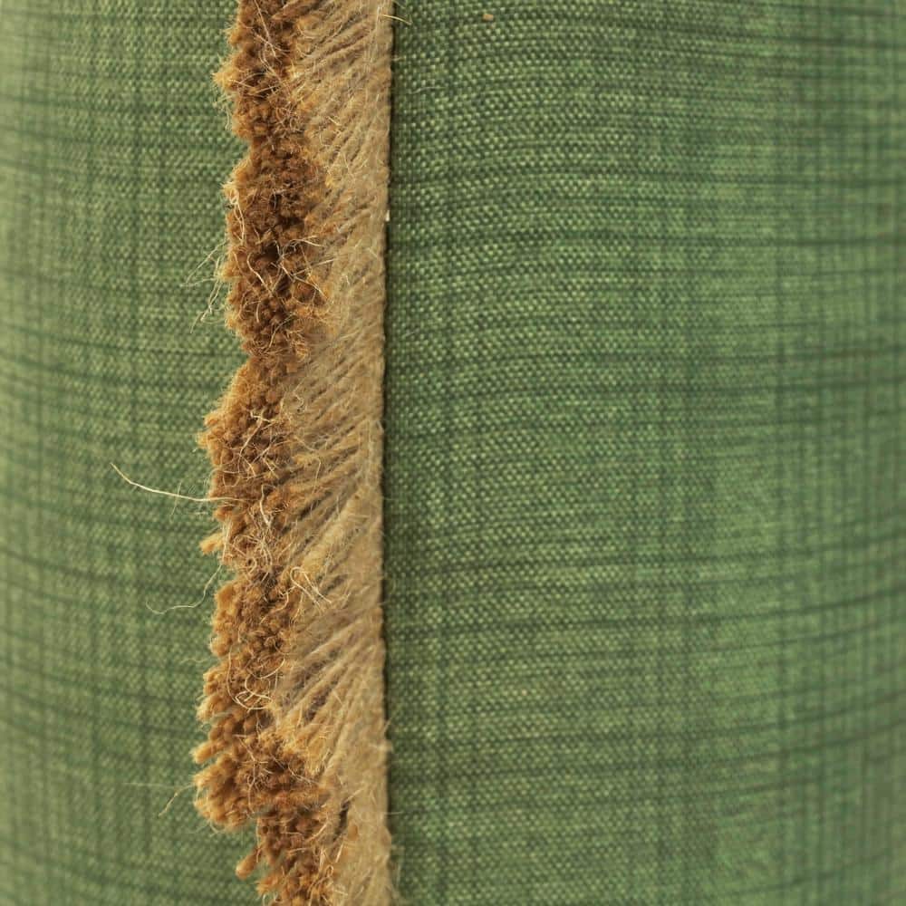 Sage Green Outdoor Box Throw Pillow with Jute Trim 20 x 20