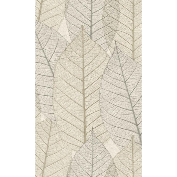 Walls Republic Greche Botanical Dry Leaves Veins Double Roll Non-Woven Non-Pasted Textured Wallpaper 57 Sq. Ft.