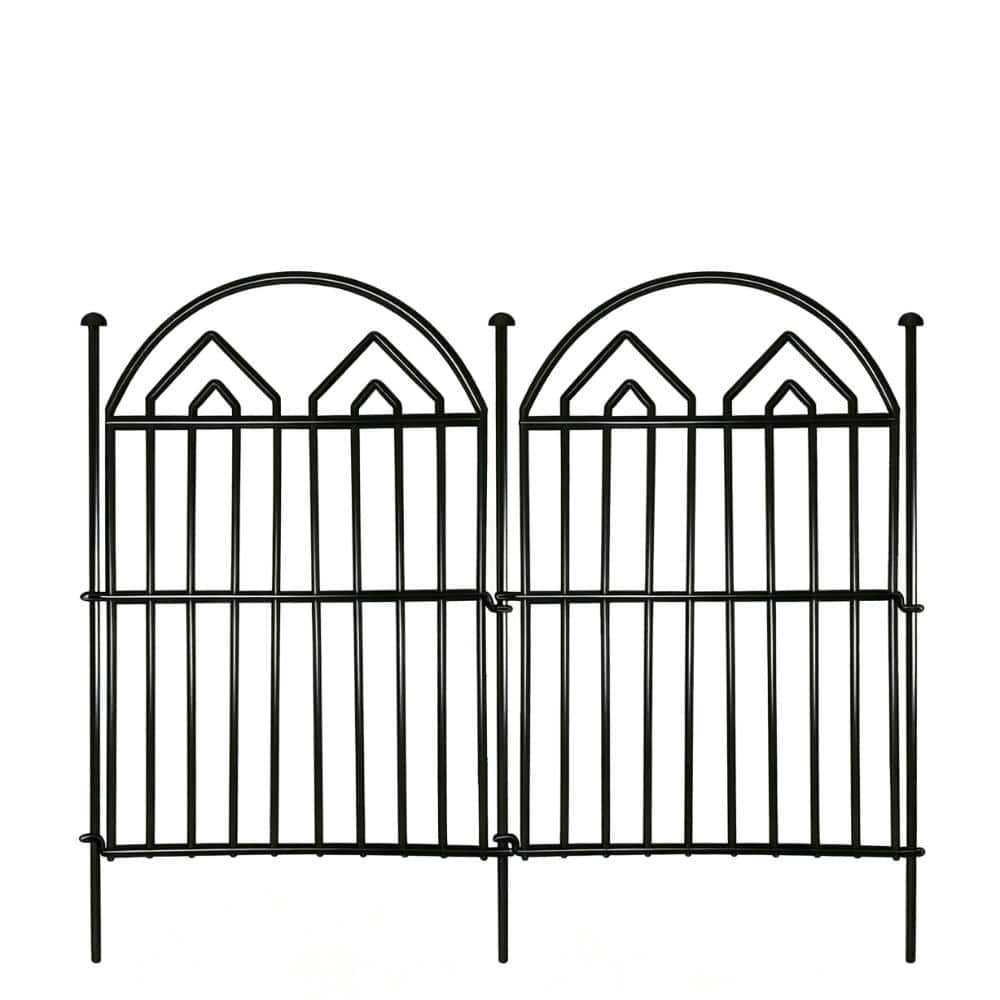 Decorative Garden Fences and Borders 17 in. (H) x 28 ft. (L) No Dig Metal Fence Panels 26 Panels price history on PriceWatchPro