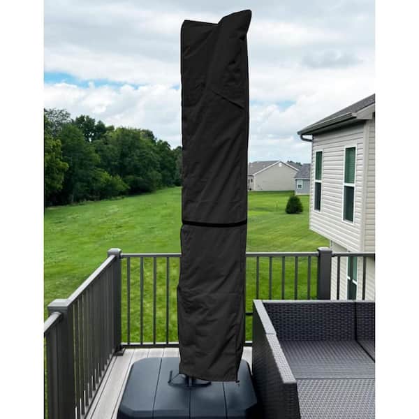 13 patio umbrella cover Ravenna 13-Foot Offset Designed for medium weight protection Patio Umbrella Canopy 13ft 8-Rib