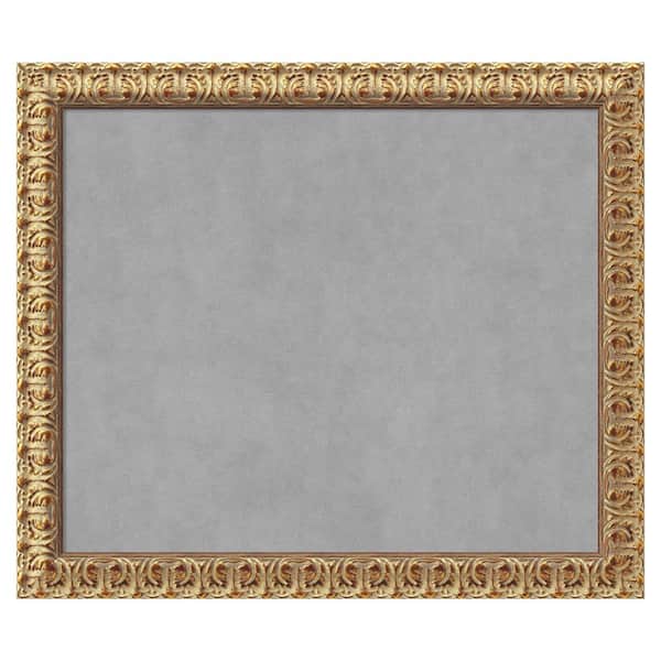 Amanti Art Florentine Gold 27 in. x 23 in Framed Magnetic Board
