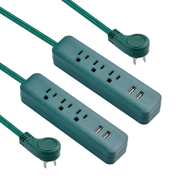  BSEED Power Strip with USB,3 Outlet Extension 3 USB