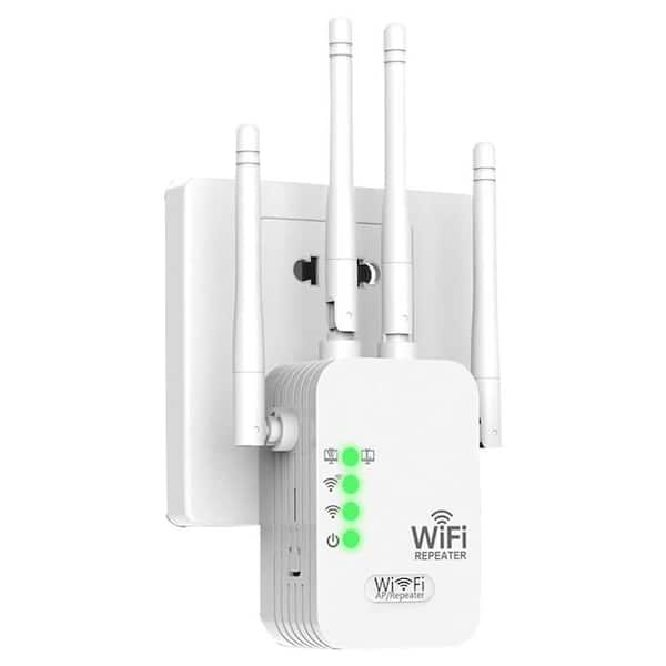 WiFi Extenders Signal Booster for Home Long Range up to 12880 sq. ft. and 120 Devices, White