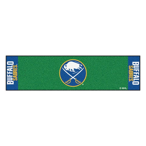 FANMATS NHL Buffalo Sabres 1 ft. 6 in. x 6 ft. Indoor 1-Hole Golf Practice Putting Green