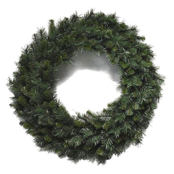 Santa's Workshop 36 in Unlit Multi Pine Artificial Wreath with 260 tips