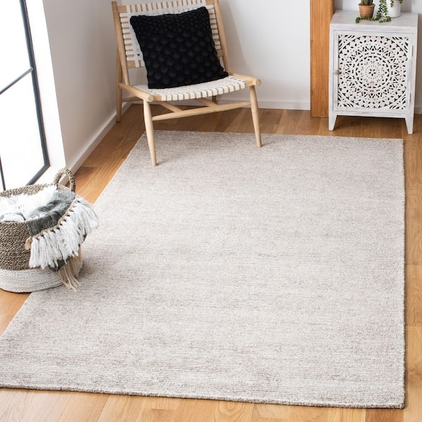Himalaya Grey 9 ft. x 12 ft. Modern Solid Color Area Rug