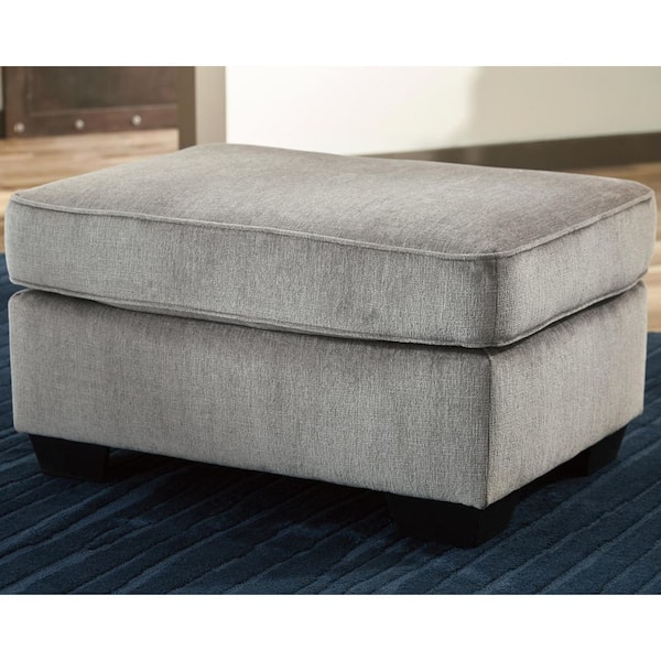 Signature DESIGN BY ASHLEY Altari Gray Polyester Rectangle Cocktail Medium Ottoman