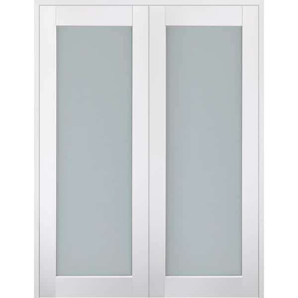 Belldinni Smart Pro 36 in. x 80 in. Both Active Frosted Glass Polar ...