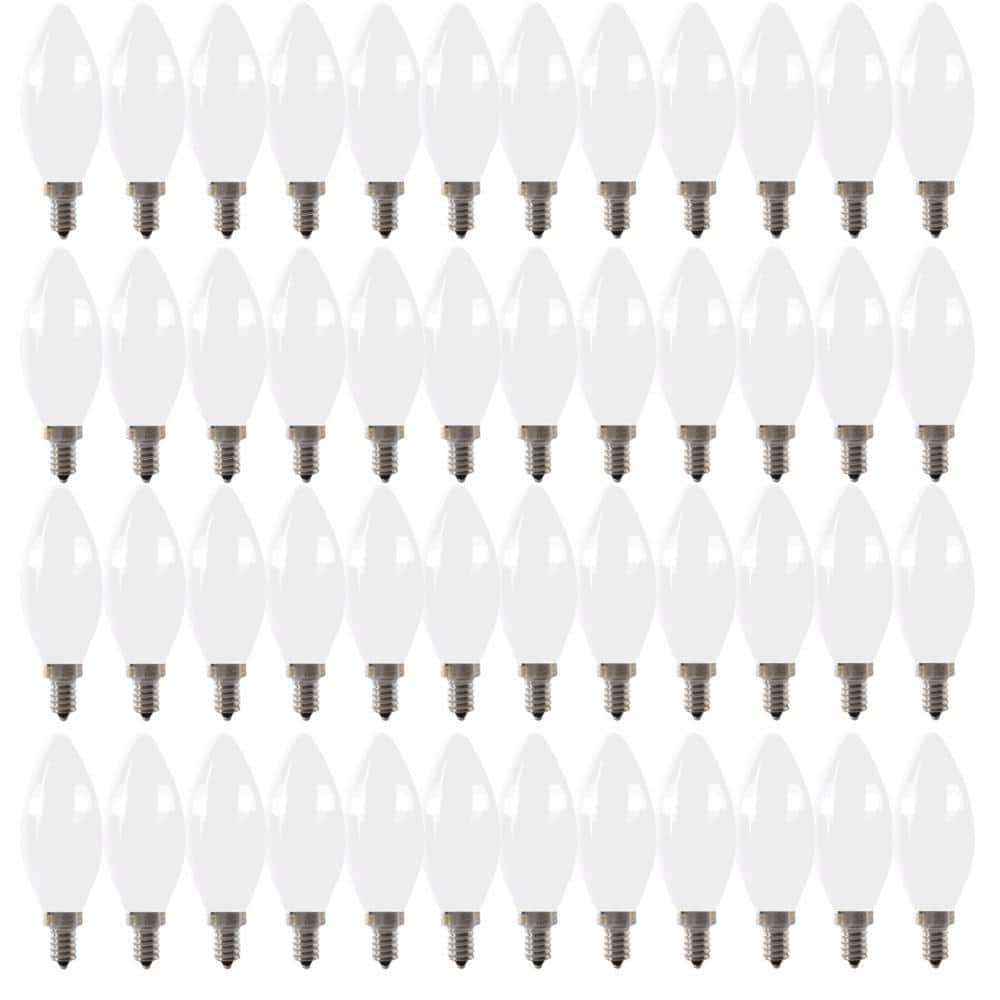 40-Watt Equivalent B10 E12 Candelabra Dimmable Filament CEC Frosted Glass C