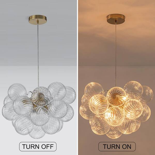 Bubble large Gold シャンデリア BeyPan Semi Flush Mount Ceiling Bubble Ball Chandelier