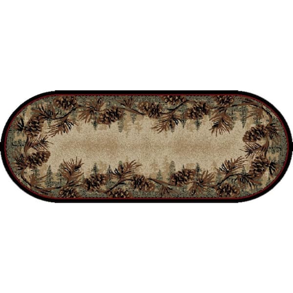 American Destination Multi-Colored 2 ft. x 5 ft. Polypropylene Area Rug