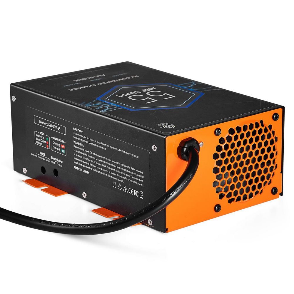 RV Converter with Smart Charging 13V to 16. 5V Range, 55 Amp, 110V AC to 12V DC RV Power Converter Battery Charger price history on PriceWatchPro