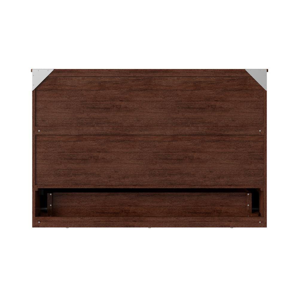 Elegant Northfield Queen Murphy Bed Chest with CoolSoft Mattress