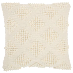 Lifestyles Ivory 18 in. x 18 in. Throw Pillow