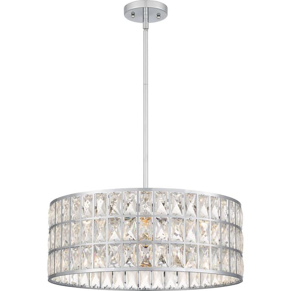 Quoizel Gibson 4-Light Polished Chrome Pendant Light