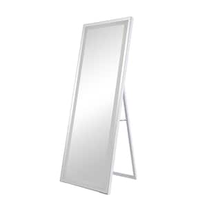 23.6 in. W x 65 in. H Large Rectangular Aluminum Framed 3-Colors LED Wall/Freestanding Bathroom Vanity Mirror in Glass