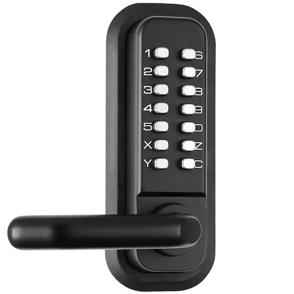 Mechanical Keyless Entry Door Lock with 14 Digit Keypad, Embedded Outdoor Gate Door Lock, Easy to Install