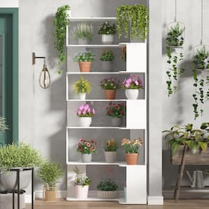 L Shaped 7-Tier Plant Stand Flower Rack