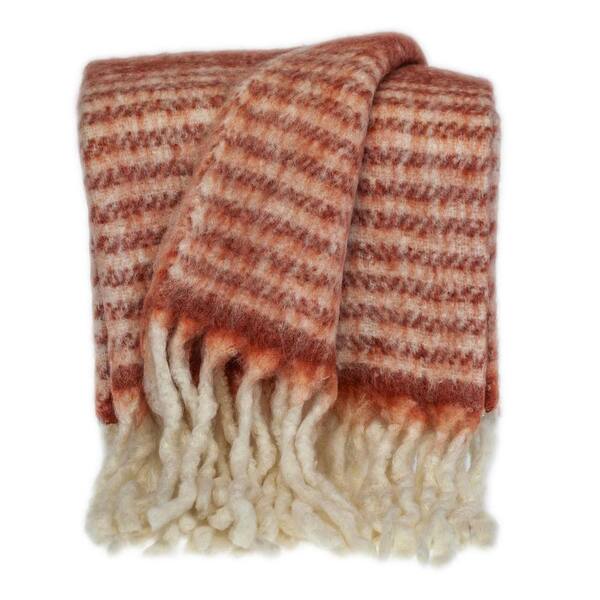 HomeRoots Charlie Red Solid Acrylic Throw Blanket 2000402923 The Home