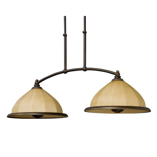 Aspects Facets Collection Oil Rubbed Bronze 2-Light Pendant-DISCONTINUED