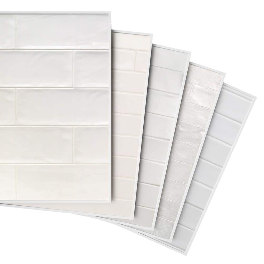 Ivy Hill White Subway Tiles Sample Bundle - Contains 5 Pieces price history on PriceWatchPro