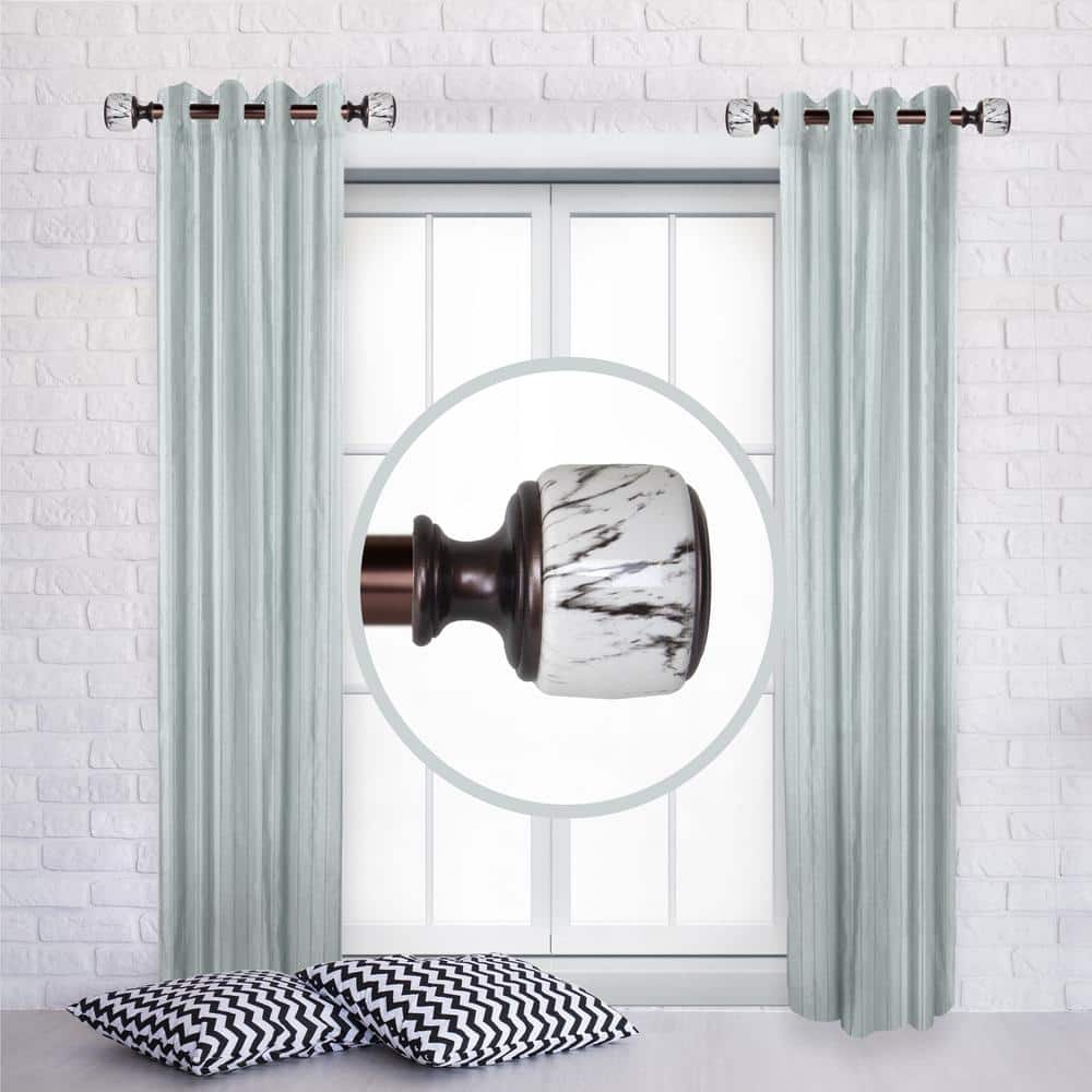 Fist 1 dia. Curtain Rod 12-20 inch long (Set of 2) - Bronze
