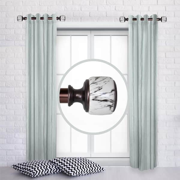 Unbranded Fist 1" dia. Curtain Rod 12-20 inch long (Set of 2) - Bronze