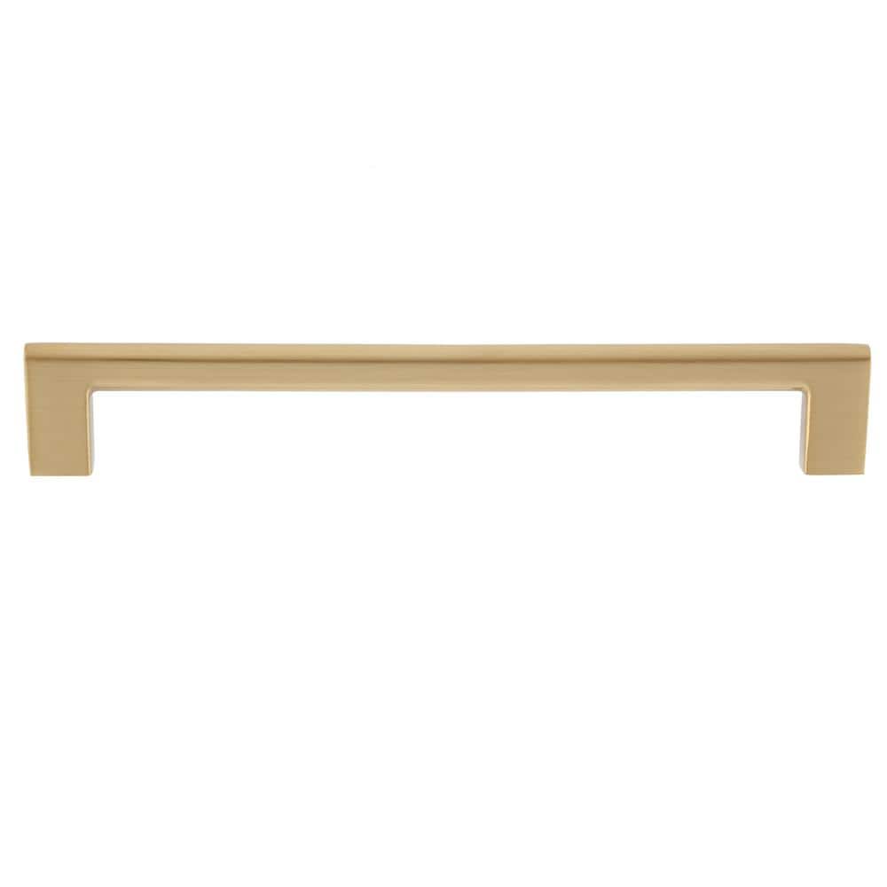 Vail 8-Inch Satin Brass Cylindrical Bar Pull