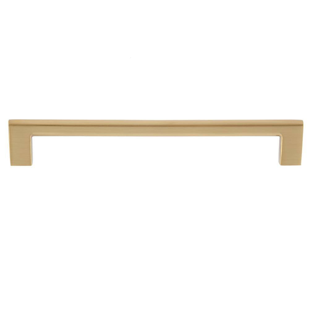 Vail 8-Inch Satin Brass Cylindrical Bar Pull