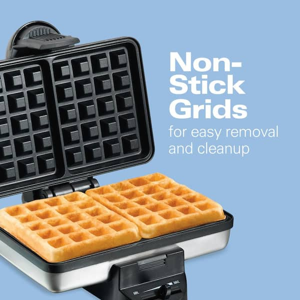 650 W Single Waffle Stainless Steel Belgian Waffle Maker