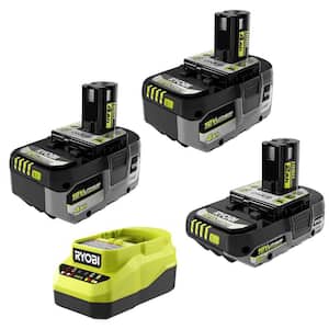 ONE+ 18V Lithium-Ion HIGH PERFORMANCE Starter Kit with 2.0 Ah Battery, (2) 4.0 Ah Batteries, and Charger