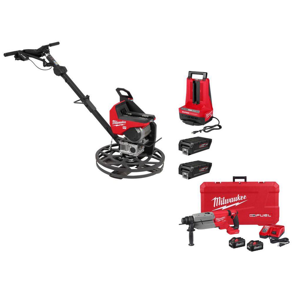 MX FUEL Lithium-Ion Cordless 24 in. Walk-Behind Edging Trowel Kit w 2 FORGEHD12.0Batteries,SuperCharger&RotaryHammerKit price history on PriceWatchPro