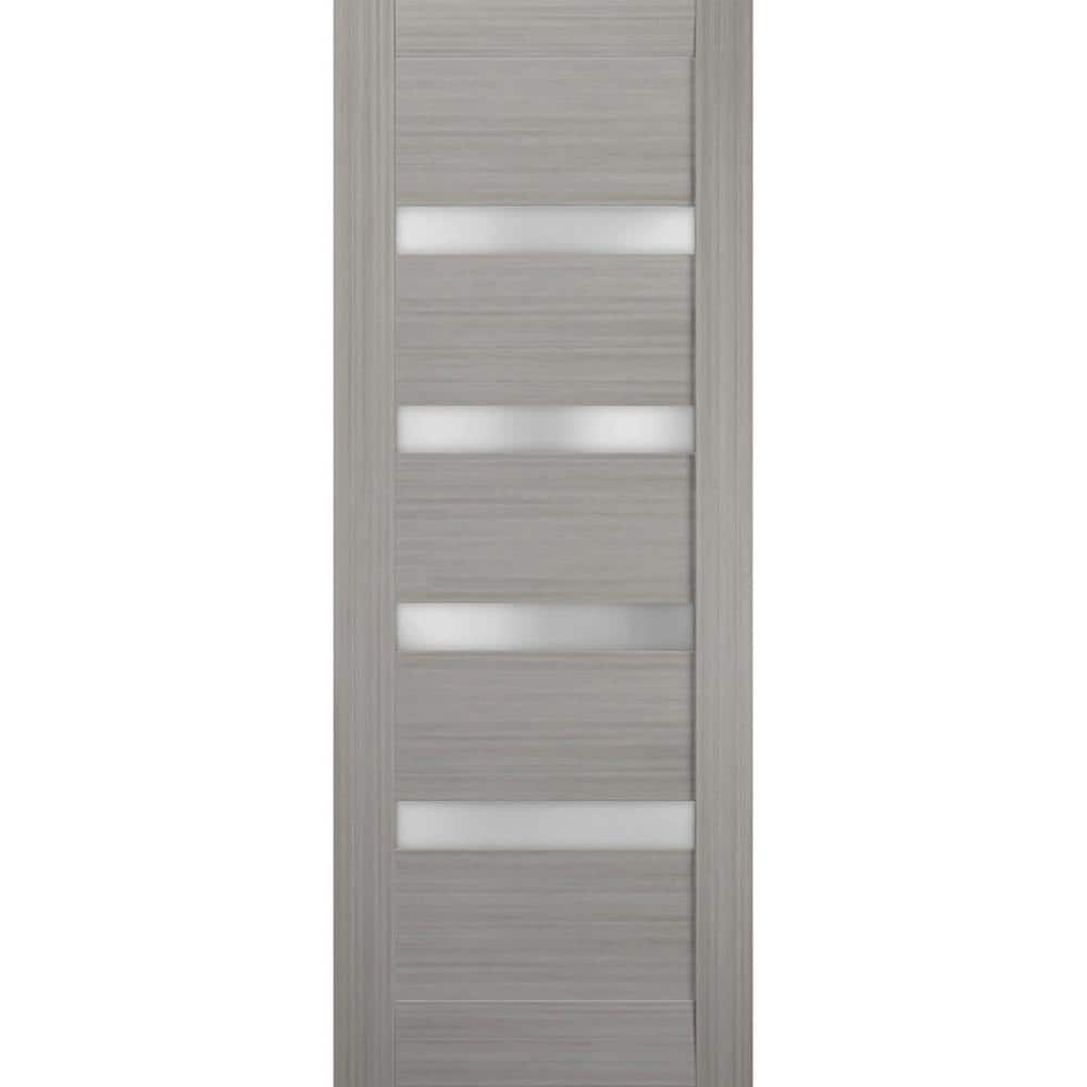 36 in. x 80 in. Solid MDF Frosted Glass Gray Ash Interior Door Slab price history on PriceWatchPro